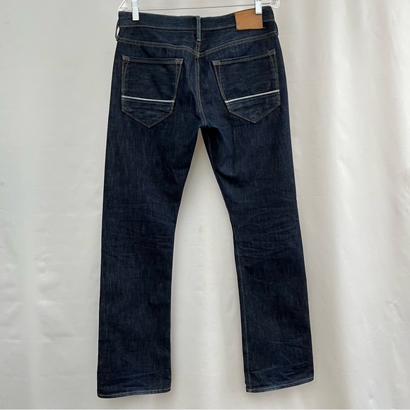 Men's True Religion Limited Edition Selvedge Size 32 Jeans Made In USA Raw Dark - Picture 2 of 10